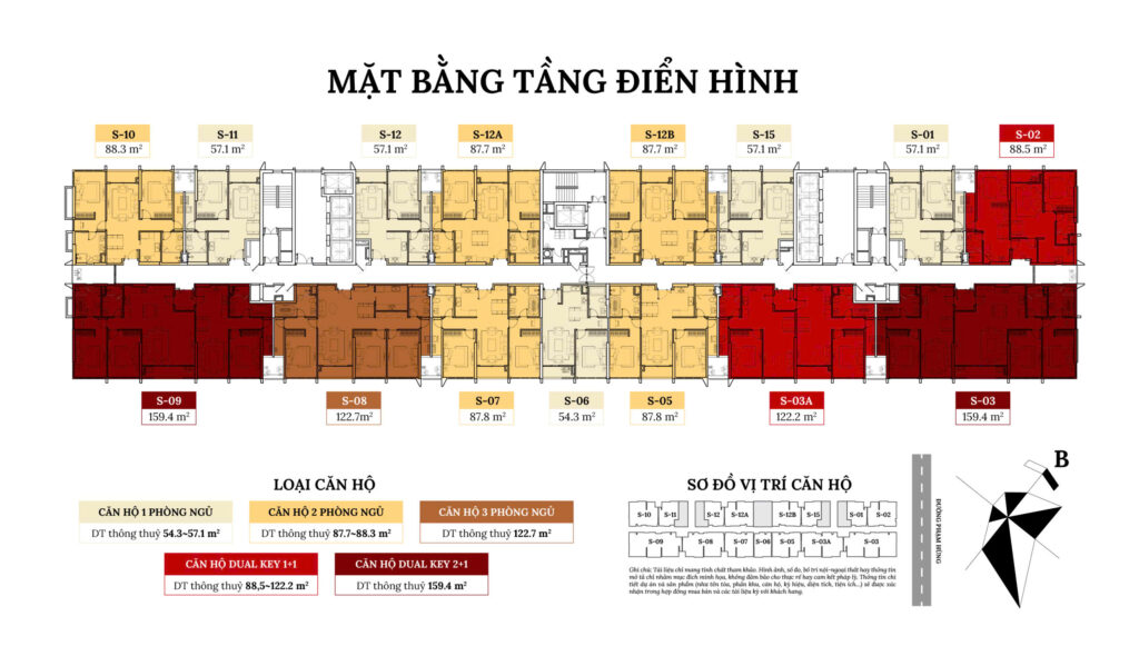 Mặt bằng dự án Hinode Suite