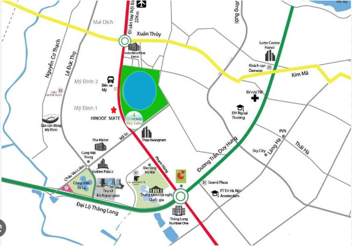 Vị trí dự án Hinode Suite