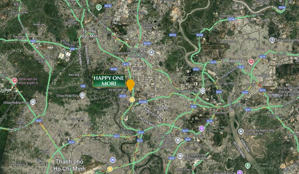 Vị trí đắc địa dự án Happy One Elite