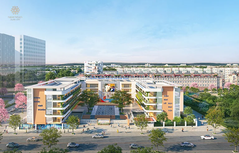 Hệ thống tiện ích công viên và phố thương mại tại Nam Ngạn Elite City